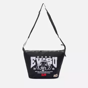 Сумка Evisu Godhead Embroidered Shoulder, цвет чёрный