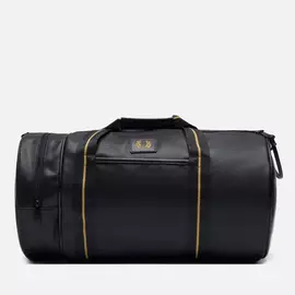 Сумка Fred Perry Pique Texture Barrel, цвет чёрный
