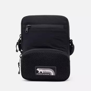 Сумка Maison Kitsune Flash Fox Crossbody, цвет чёрный