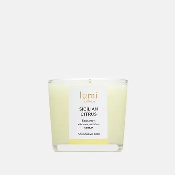 LUMI CANDLE CO. Ароматическая свеча petite Sicilian citrus 90.0