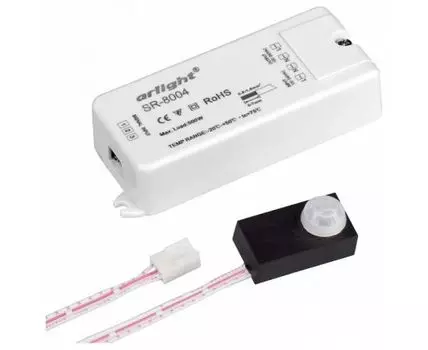 Датчик движения Arlight SR-8004 SR-8004 black (220V, 500W, PIR-Sensor)