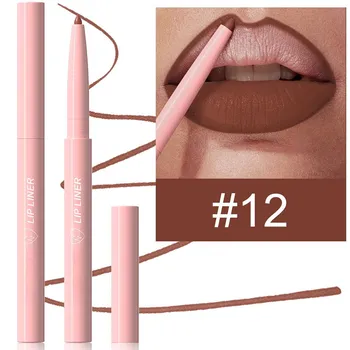 Карандаш для губ Nude Tapered Lip Liner Pencil Matte Creamy Plumping Lip Stain Waterproof Natural Nude Brown Slim Lip Liner Make Up Long-Stick