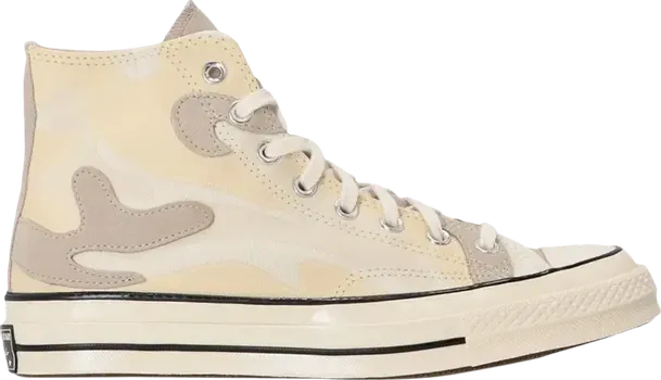 Кроссовки Converse Chuck 70 High Egret Camo, белый