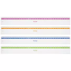 линейка 30см пластик Berlingo Color прозрачная в асс-те