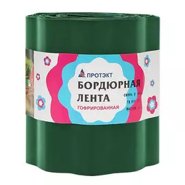 лента бордюрная гофра Б-20/9 хаки 20см 9м.п.