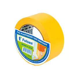 лента малярная Folsen 50мм x 33м желтая PVC, арт.0243350