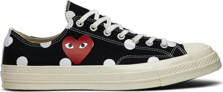 Кроссовки Converse Comme des Garons x Chuck Taylor All Star 70 Low Polka Dot, черный