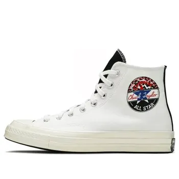 Кроссовки chuck 70 hi 'logo play - white rush blue' Converse, белый