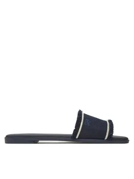 Мюли Fringe Canvas Flat Sandal FW0FW08908 Tommy Hilfiger, синий