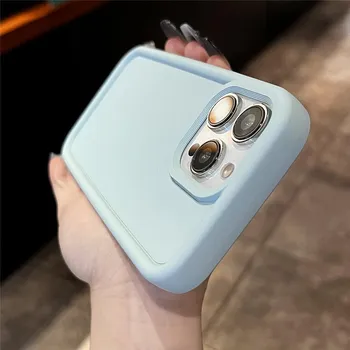 Модный силиконовый чехол ярких цветов для IPhone 15 14 Pro Max 13 12 11 Pro Max, простой мягкий матовый противоударный чехол-бампер For iPhone 11