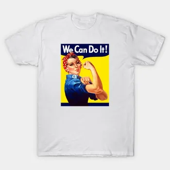Футболка женская Rosie The Riveter Harajuku Print Kawaii футболка летняя женская футболка с коротким рукавом топ футболка S розовый