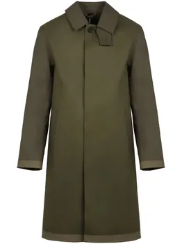 Mackintosh двубортный тренч, зеленый