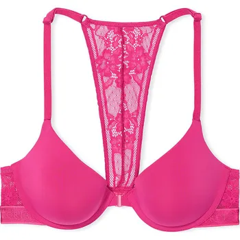 Victoria's Secret Футболка с легкой подкладкой, хлопковый бюстгальтер-полуторка/женский бюстгальтер Luscious Rose, розовый
