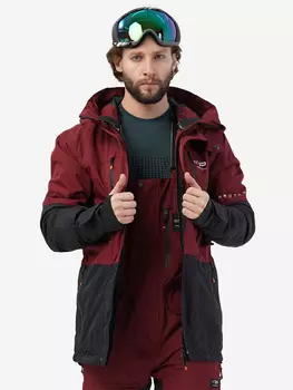 Куртка горнолыжная мужская Proton BURGUNDY black, Красный