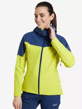 Куртка мембранная женская Jack Wolfskin Alpine Trail, Желтый, размер 44