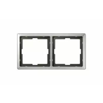 MTN481246 Рамка Artec Сталь 2-постовая Merten