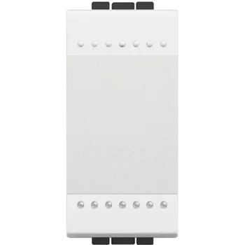 N4005A LivingLight Кнопка с автоматическими клеммами, размер 1 модуль, без клавиши Bticino
