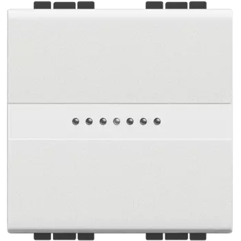 N4054M2 LivingLight Переключатель промежуточный Axial с автоматическими клеммами, размер 2 модуля Bticino