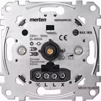 MTN5139-0000 Механизм унив. пов. светорег. 600ва Merten