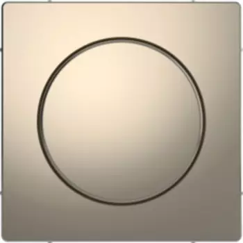 MTN5250-6050 D-life центральная накладка с поворотной рукояткой для диммера, никель Merten