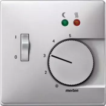 MTN537560 Центр. плата терморег-ра пола, алюминий Merten