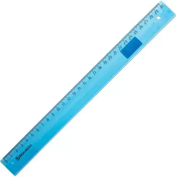 Линейка Brauberg пластиковая 30см