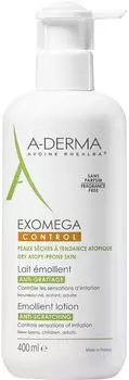 Лосьон для лица и тела A-Derma Exomega Control Смягчающий 400мл