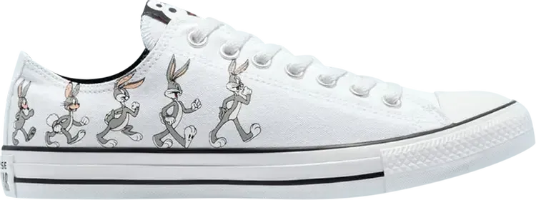 Кроссовки Converse Looney Tunes x Chuck Taylor All Star Low 80th Anniversary - Bugs Bunny, белый
