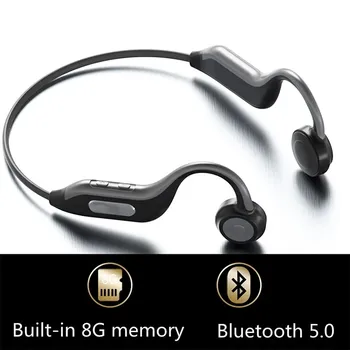 Наушники B1 B9 с костной проводимостью, беспроводные наушники Bluetooth, стерео бас, встроенная память 8 ГБ, водонепроницаемая Спортивная гарнитура с микрофоном