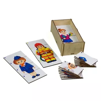 Обучающая деревянная игрушка - Составные картинки. Спорт