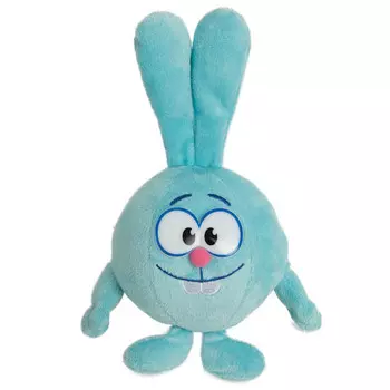 Озвученная мягкая игрушка - Крош из мультфильма - Смешарики, 10 см