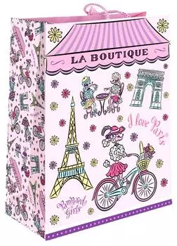 Пакет подарочный PG - Paris, бумажный