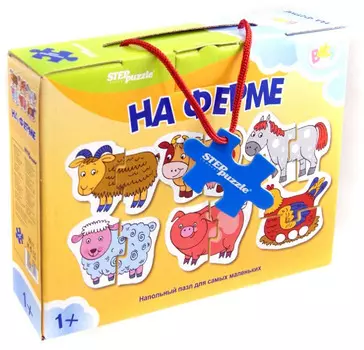 Напольный пазл - На ферме, 12 элементов