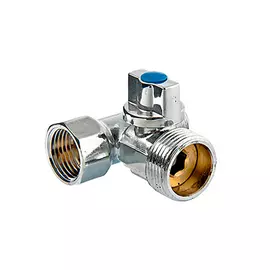 кран 3-прох шаровой 1/2' - 3/4' - 1/2' вн/нар/нар для ст маш valtec vt.256.n.04