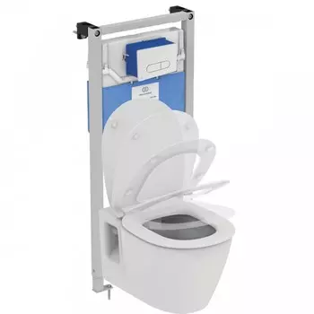 Комплект Ideal Standard ProSYS Oleas Connect P1 PR211601 4 в 1 унитаз + инсталляция + кнопка+сидение
