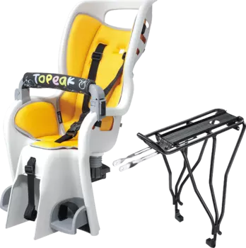 Детское велокресло Topeak BabySeat II TCS2207 с багажником (серый)