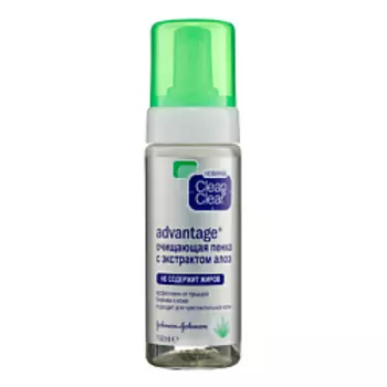 CLEAN &amp; CLEAR Очищающая пенка с экстрактом алоэ