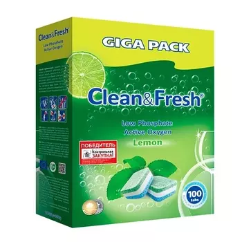 CLEANANDFRESH Таблетки для посудомоечной машины 100.0