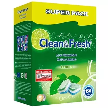 CLEANANDFRESH Таблетки для посудомоечной машины 150.0