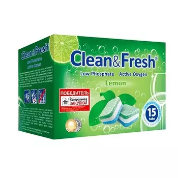 CLEANANDFRESH Таблетки для посудомоечной машины 15.0