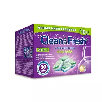 CLEANANDFRESH Таблетки для посудомоечной машины 30.0