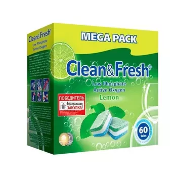 CLEANANDFRESH Таблетки для посудомоечной машины 60.0
