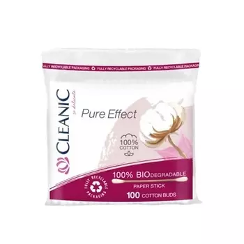 CLEANIC Pure Effect гигиенические ватные палочки 100.0