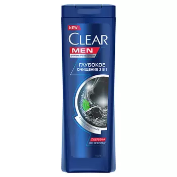 CLEAR Шампунь MEN 2 в 1 Глубокое очищение против перхоти