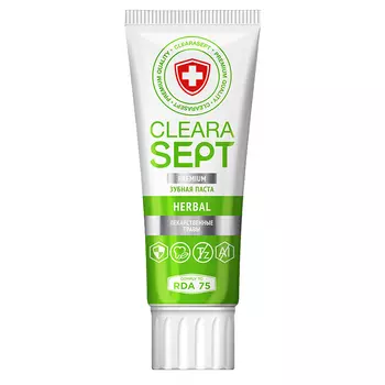 CLEARASEPT зубная паста Лекарственные травы