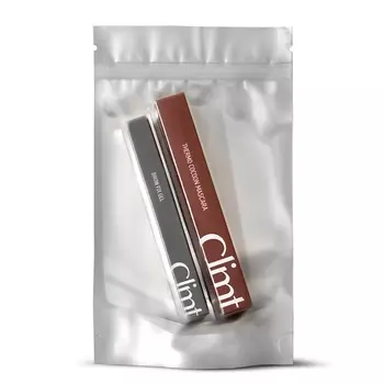CLIMTCOSMETICS Набор термотушь коричневая и гель для бровей (rich brown & brow fix gel)