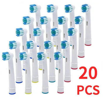 Сменные насадки для электрической зубной щетки Oral B/B raun / SmartSeries/TriZone/Advance Power/Pro Health/Triumph/3D 4*PCS белый