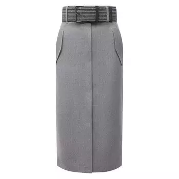 Шерстяная юбка Brunello Cucinelli