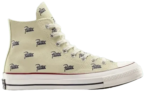 Кроссовки Converse Patta x Chuck 70 High 'Mini Logo Pack - Natural Ivory', кремовый