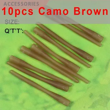 Bimoo 10 шт. карповые рыболовные снасти с рукавами для ловли карпа, аксессуары для изготовления терминалов, снасти серый